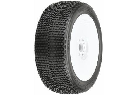 Pro-Line Buck Shot M3 1/8 Buggy Pre-mounted Tyres 17mm White G-PRO9062-32