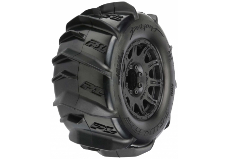 Pro-Line Dumont 1/8 3.8 inch MT Tires Mounted 17mm Black Raid 2 G-PRO10192-10