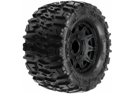 Pro-Line Trencher 1/10 2.8 inch Monster Truck Tyres Mounted 12mm Black Raid G-PRO1170-10