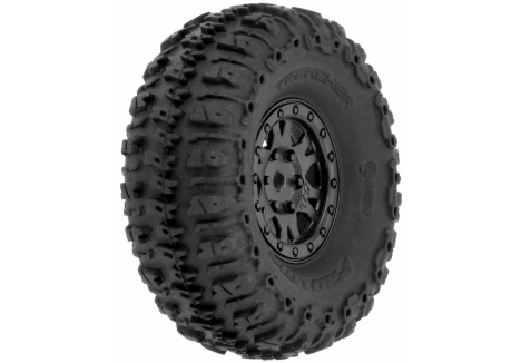 Pro-Line Trencher 1/24 1.0 inch Tires Mounted 7mm Black PRO10209-10