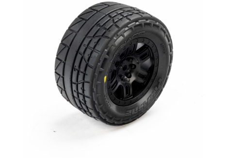 PRO Menace Fr/Rr Street Tires Mounted 12mm Black Split Six (2) G-PRO1034510