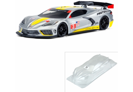 PROTOform Chevrolet Corvette C8 1/10 Clear Body 190mm Touring Car G-PRM1574-25