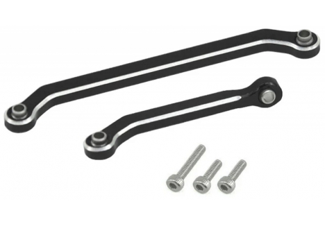 RC Overhaul Aluminium Steering Link Set SCX30 Black G-RCO-AX047