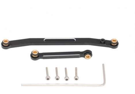 RC Overhaul Steering Link Set Black Aluminium SCX24 G-RCO-AX008