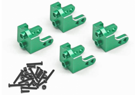 RC Overhaul Upper Shock Mount Green Anodised Aluminium 4pcs for Losi Mini LMT G-RCO-LOS05G