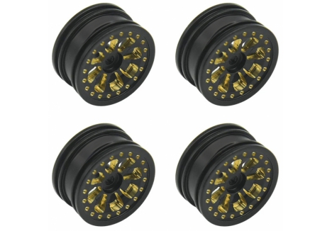 RC Overhaul Wheel Set Black Brass 4pcs SCX30 G-RCO-AX049