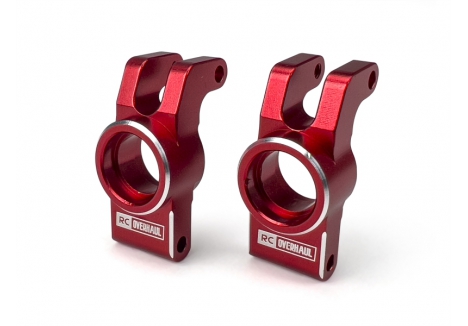 Rear Hubs, Red Aluminum, 1/18 Grom