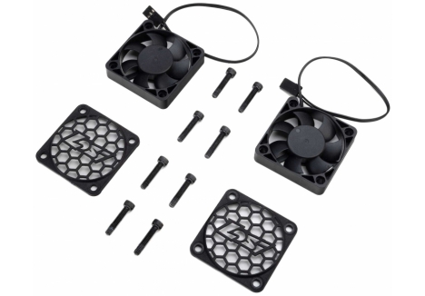 Replacement Cooling Fan, 50mm with Losi Fan Cover (2): 5IVE-