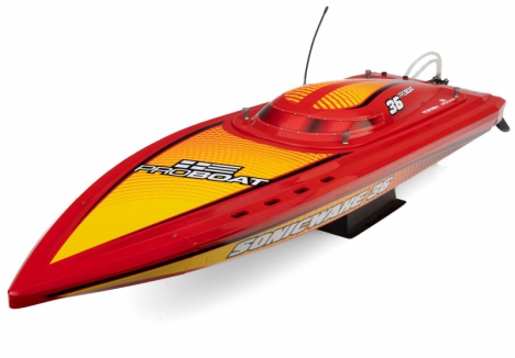 Sonicwake 36" V3 Self-Righting V-Hull Boat RTR, Red