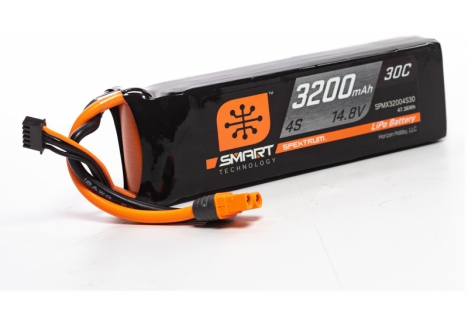 Spektrum 3200mAh 4S 14.8V 30C Smart LiPo Battery IC3 SPMX32004S30