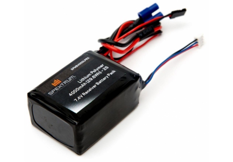 Spektrum 4000mAh 2S 7.4V LiPo Receiver Battery O-SPMB4000LPRX
