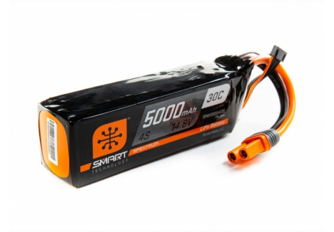 Spektrum 5000mAh 4S 14.8V Smart LiPo Battery 30C IC5 SPMX50004S30