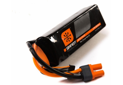 Spektrum 5000mAh 6S 22.2V Smart LiPo 30C RC Battery IC5 SPMX50006S30