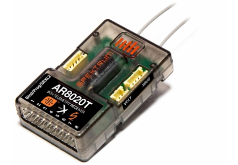 Spektrum AR8020T 8 Channel Telemetry RC Receiver DSMX P-SPMAR8020T