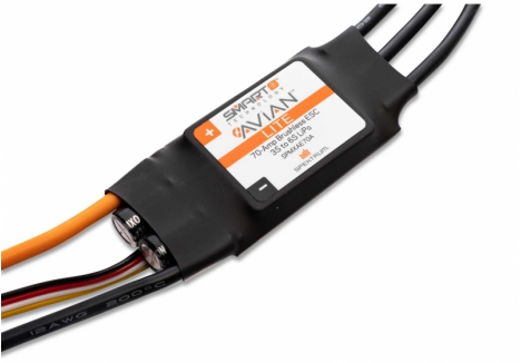 Spektrum Avian 70-Amp Smart Lite Brushless ESC 3S-6S RC Aircraft SPMXAE70E
