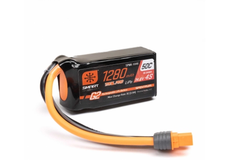 Spektrum Smart G2 Trail Pro 4S 14.8V 1280mAh 50C LiPo Battery IC3 O-SPMX-1048