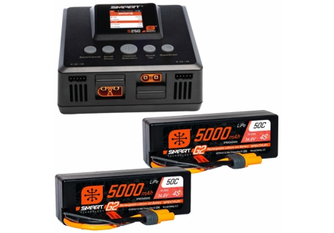 Spektrum Smart Powerstage 8S Surface Bundle 2x 5000mAh 4S LiPo O-SPMXPSS800I