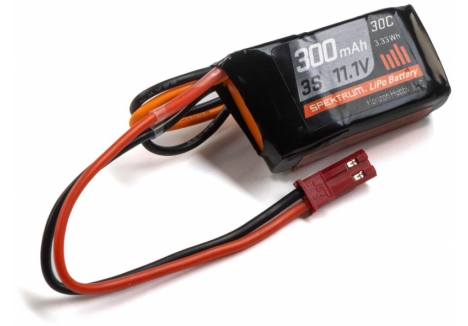 Spektrum SPM 11.1V 300mAh 3S 30C LiPo Battery with JST O-SPMX O-SPMX3003SJ30