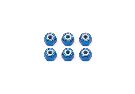 Team Associated Blue 8-32 Aluminium Locknut Hardware AS6943
