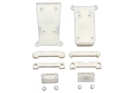 Team Associated Reflex 14B Classic Skid Plates Arm Mounts Natural AS21902