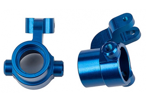 Team Associated SR7 FT Steering Blocks Aluminium Blue AS26077