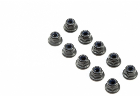 Team Losi Racing M3 Flanged Lock Nuts 10 Pack TLR245016