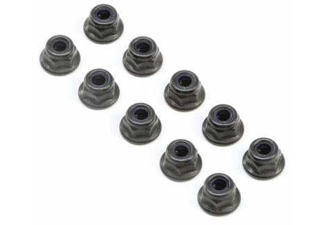TLR M4 Flanged Lock Nuts (10) Z-TLR245017