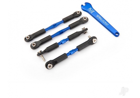 Traxxas Aluminium Toe Links Blue-Anodised Front 39mm Rear 49mm TRX3741A