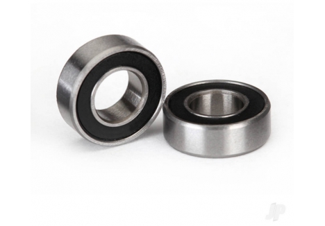 Traxxas Ball Bearings Black Rubber Sealed 6x12x4mm Pair TRX5117A
