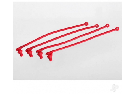Traxxas Body clip retainer, Red (4 pcs) TRX5752