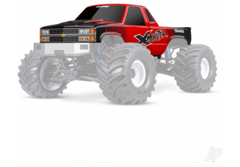 Traxxas Body X-Monster Chevrolet 1/7 RC Truck Red TRX7697-RED