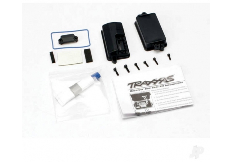 Traxxas Box, receiver (sealed) / foam pad / 2.5x8mm CS (4 pcs) / 3x10mm CS (2 pcs) TRX3628