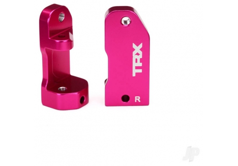 Traxxas Caster Blocks 30 Degree Pink Anodised Aluminium TRX3632P