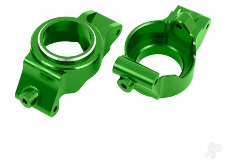 Traxxas Caster Blocks C-Hubs 6061-T6 Aluminium Green Anodised Pair TRX7832-GRN