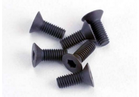 Traxxas Countersunk Machine Screws 3x8mm Hex Drive 6 Pack TRX2550