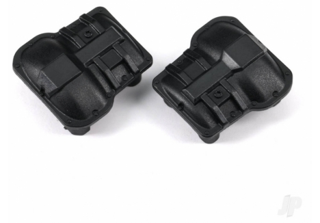 Traxxas Differential Cover Front Rear Black 2 Piece Set TRX9738