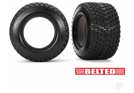 Traxxas Gravix Belted RC Tyres Dual Profile Left Right TRX7860