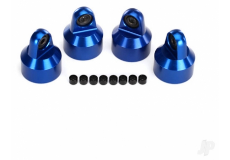 Traxxas GTX Shock Caps Aluminium Blue Anodised 4pcs Spacers TRX7764A
