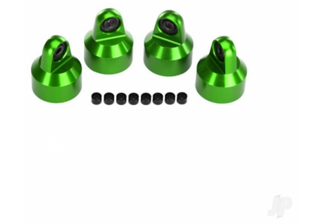 Traxxas GTX Shock Caps Aluminium Green Anodised 4pcs Spacers TRX7764G