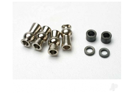 Traxxas Hollow ball, tall CenteRed (2 pcs) / tall offset hollow ball (2 pcs) / bump steer adjustment shims; 3.5mm (2 pcs), 1.17mm (2 pcs) TRX5355