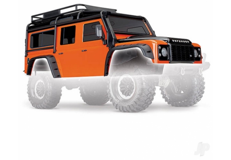 Traxxas Land Rover Defender 1/10 RC Body Adventure Orange TRX8011A