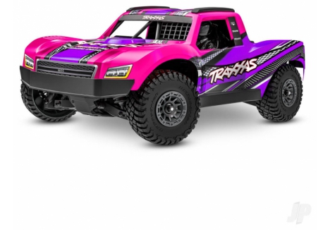 Traxxas Mini Slash BL-2S 1/16 4WD Brushless RC Short Course Truck Pink TRX108164-1-PINK