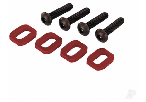 Traxxas Motor Mount Washers Aluminium Red-Anodised 4x18mm BCS TRX7759R