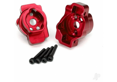 Traxxas Portal Drive Axle Mount Rear 6061-T6 Aluminium Red TRX8256R