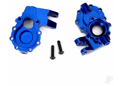 Traxxas Portal Housings Inner Front 1/10 RC Crawler Blue TRX8252X