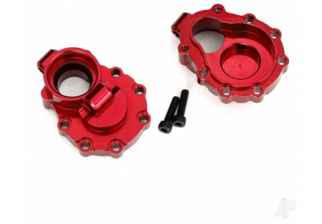 Traxxas Portal Housings Inner Rear 6061-T6 Aluminium Red 2pcs TRX8253R