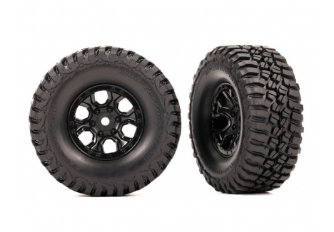 Traxxas RC Wheels and Tyres Assembled Black BFGoodrich KM3 TRX9774