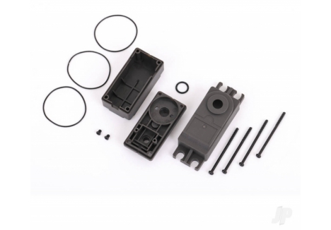 Traxxas Servo case, plastic (top, middle, bottom) / gaskets / hardware (for #2275 servo) TRX2276
