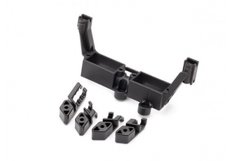 Traxxas Servo mount, 2-speed / servo mount, T-Lock / wire clips TRX8240X