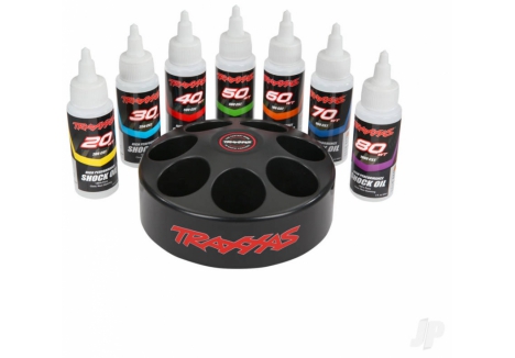 Traxxas Spinning Carousel Rack with 7 Premium Shock Oils TRX5038X